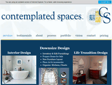 Tablet Screenshot of contemplatedspaces.com